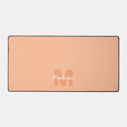 Couleur de pêche de 2024 avec nom Monogramme perso (Recto)