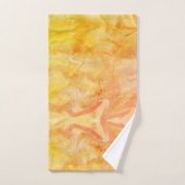 Couleur de soleil des années 70 super (Serviette à main)