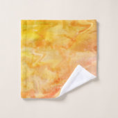 Couleur de soleil des années 70 super (Gant de toilette)