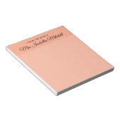 Couleur de tendance - Bloc-notes classique Peach s (Incliné)