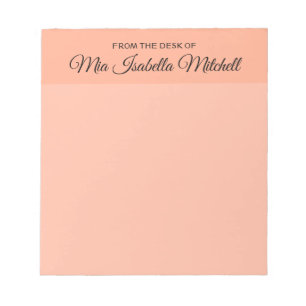 Couleur de tendance - Bloc-notes classique Peach s