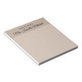Couleur de tendance - Bloc-notes classique Taupe s (Incliné)
