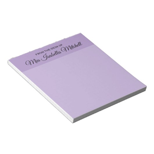 Couleur de tendance - Bloc-notes classique violet (Incliné)