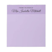 Couleur de tendance - Bloc-notes classique violet (Devant)