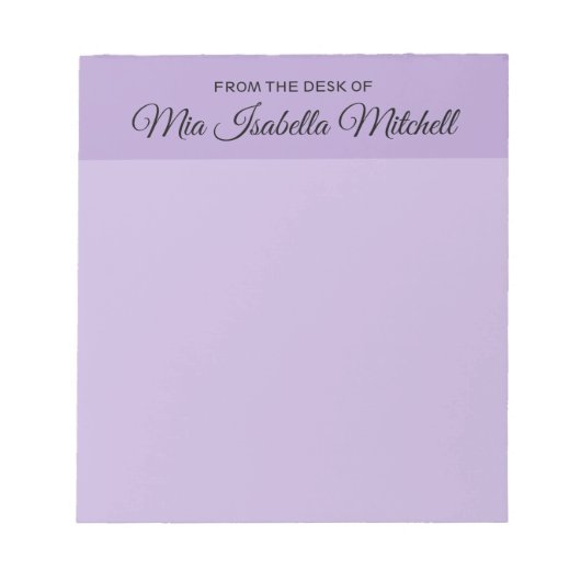 Couleur de tendance - Bloc-notes classique violet  (Devant)