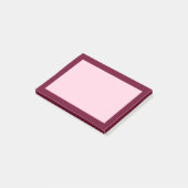 Couleur de tendance - Burgundy foncée / Post-it ro (Incliné)