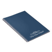 Couleur de tendance - Carnet de nom bleu grave (Côté Droit)