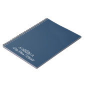 Couleur de tendance - Carnet de nom bleu grave (Côté gauche)