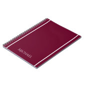 Couleur de tendance - Carnet de nom de Bourgogne f (Côté gauche)