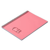 Couleur de tendance - Carnet de script rose pastèq (Côté gauche)