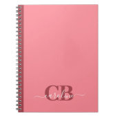 Couleur de tendance - Carnet de script rose pastèq (Devant)