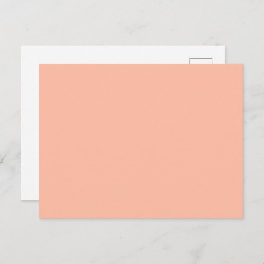 Couleur de tendance - Carte postale Soft Peach Sol (Devant / Derrière)