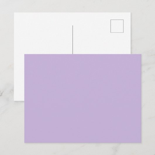 Couleur de tendance - Carte postale solide violet (Devant / Derrière)