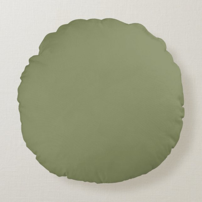 Couleur de tendance - Coussin rond vert rouge (Devant)