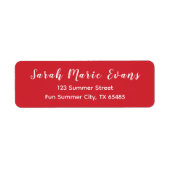 Couleur de tendance - Étiquettes d'adresse de reto (Devant)