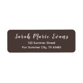 Couleur de tendance - Étiquettes d'adresse de reto (Devant)