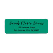 Couleur de tendance - Étiquettes d'adresse de reto (Devant)