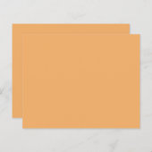 Couleur de tendance - Feuille de papier orange sou (Devant / Derrière)