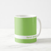 Couleur de tendance - Kiwi Green Name Mug (Devant droit)