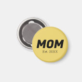 Couleur de tendance - Magnet de maman jaune doux (Recto/Verso)
