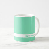 Couleur de tendance - Minty Green Name Mug (Devant droit)