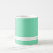 Couleur de tendance - Minty Green Name Mug (Centre)