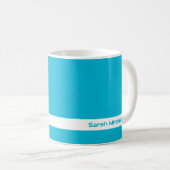 Couleur de tendance - Mug De Nom Cyan Vivid (Devant droit)