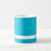 Couleur de tendance - Mug De Nom Cyan Vivid (Centre)