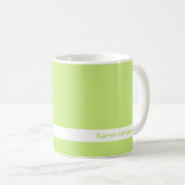 Couleur de tendance - Mug de nom vert printemps (Devant droit)