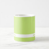 Couleur de tendance - Mug de nom vert printemps (Centre)