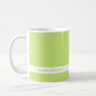 Couleur de tendance - Mug de nom vert printemps