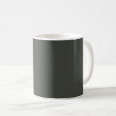 Couleur de tendance - Mug gris de forêt foncée (Devant droit)