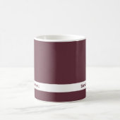 Couleur de tendance - Mug Nom de vin rouge foncé (Centre)