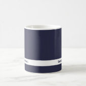 Couleur de tendance - Nom bleu marine Mug (Centre)
