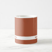Couleur de tendance - Nom de cuivre brûlé Mug (Centre)