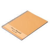 Couleur de tendance - Nom orange doux / Carnet tex (Côté gauche)