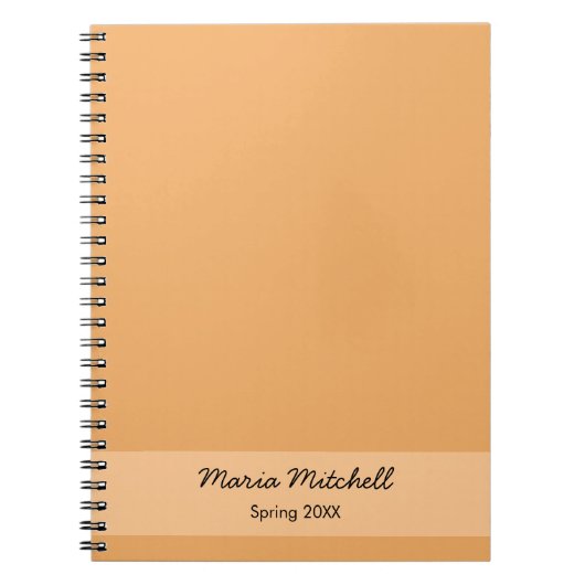 Couleur de tendance - Nom orange doux / Carnet tex (Devant)