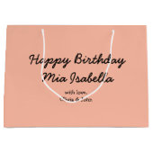 Couleur de tendance - Sac cadeau personnalisable P (Devant)