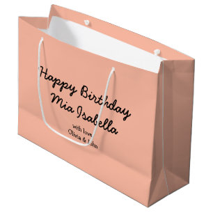Couleur de tendance - Sac cadeau personnalisable P