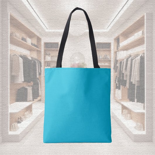 Couleur de tendance - Sac fourre-tout cyan vif