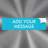 Couleur de tendance - Sticker Cyan Message Vivid
