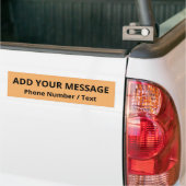 Couleur de tendance - Sticker de pare-chocs orange (Sur camion)