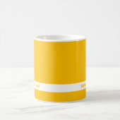 Couleur de tendance - Sunburst Nom Jaune Mug (Centre)