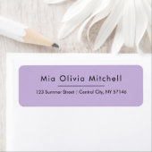 Couleur de tendance Violet doux Simple Étiquette d (En situation)