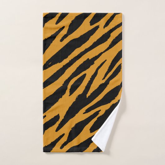 Couleur de tigre Motif Animaux Amoureux (Serviette à main)