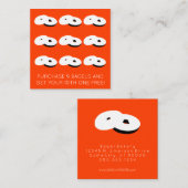 couleur de timbre de fidélité bagels personnalisab (Devant / Derrière)