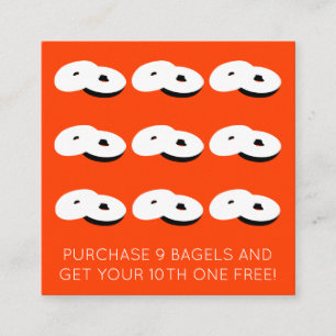 couleur de timbre de fidélité de bagels