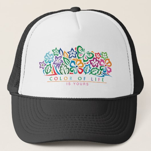 Couleur de vie design Tucker Casquette (Devant)
