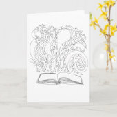 Couleur de votre propre carte - Book Magic (Fleur jaune)