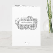 Couleur de votre propre carte de voeux (Dos)